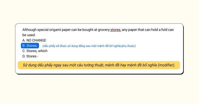 rules for punctuation in SAT writing language commas semicolon colons