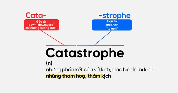 học từ vựng qua gốc từ etymology gốc từ cata