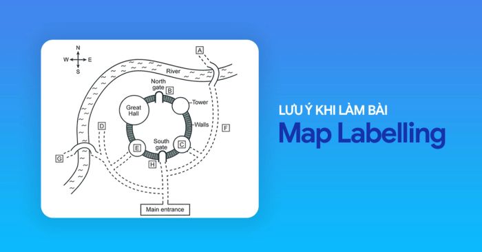 những ghi chú khi thực hiện dạng bài map labelling trong IELTS listening
