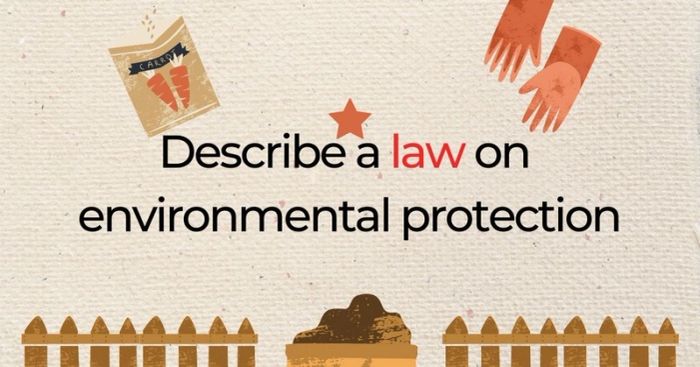 describe a legislation regarding environmental protection sample expression methods 