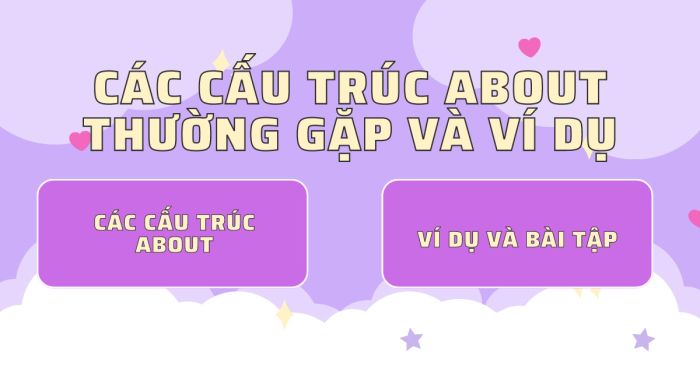 cấu trúc về các loại thường gặp, ví dụ minh họa và bài tập 