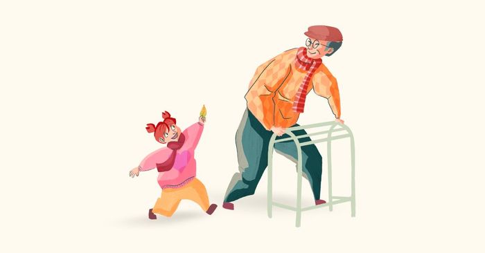 bài mẫu miêu tả một người lớn tuổi bạn biết có cuộc sống thú vị