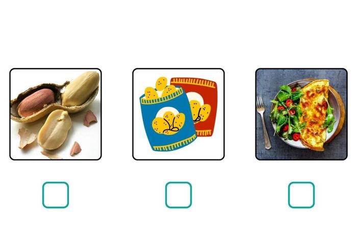 Hạt đậu, snack và món tráng miệng