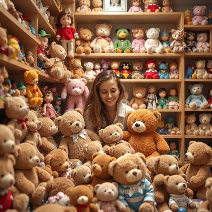 Gấu bông và con búp bê
