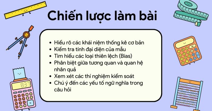 Phương pháp giải dạng bài Evaluating statistical claims trong SAT Math