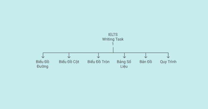 Các loại biểu đồ trong IELTS Writing Task 1