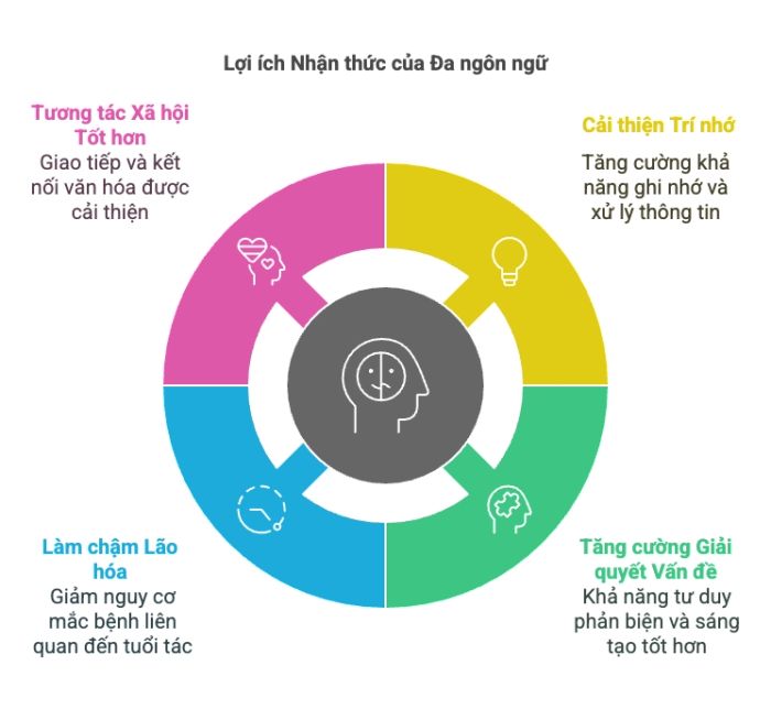 Lợi ích của việc sử dụng nhiều ngôn ngữ đối với trí tuệ