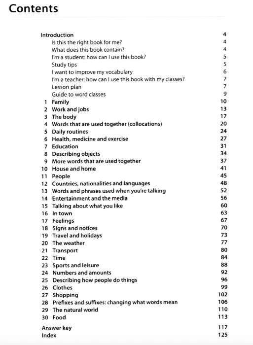 Collins work on your vocabulary A2 với hình ảnh minh họa 1