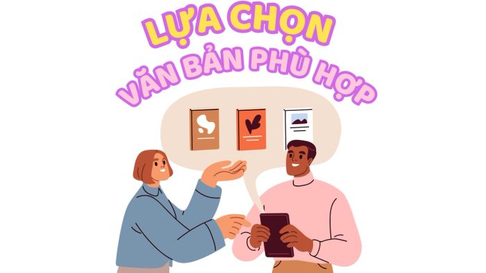 Lựa chọn văn bản phù hợp với yêu cầu