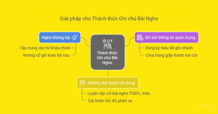 Ghi chú khi nghe bài giảng trong TOEFL Writing Task 1