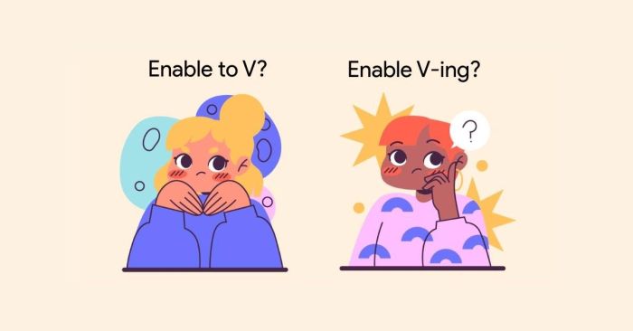 enable to v hay v ing enable va mot so cau truc khac kem bai tap