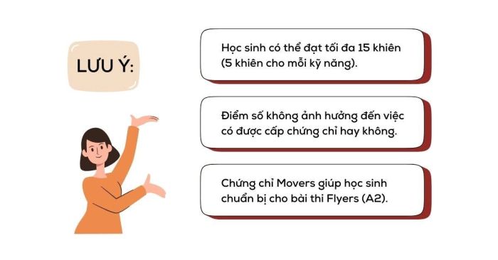 Những điểm cần lưu ý quan trọng khi tham gia kỳ thi Movers