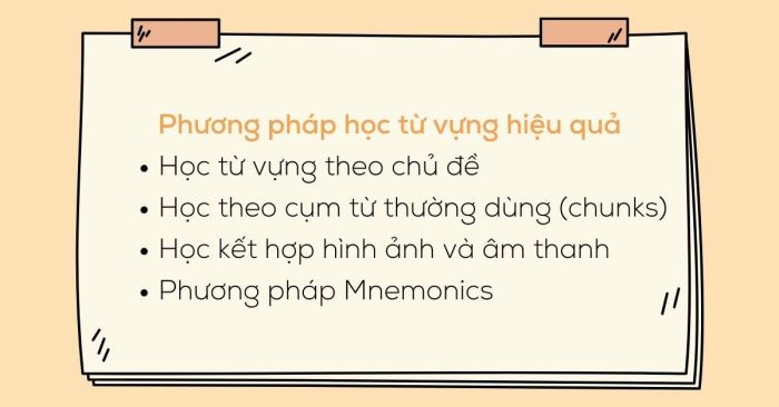 Bí quyết tiếp thu từ vựng đạt hiệu quả cao