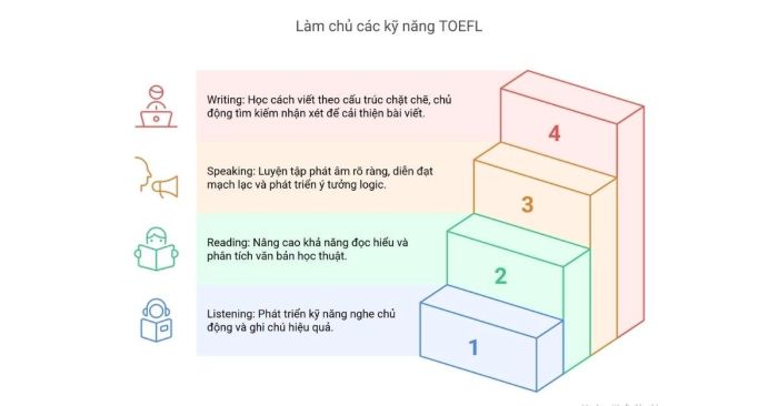 Quy trình nâng cao năng lực làm bài TOEFL
