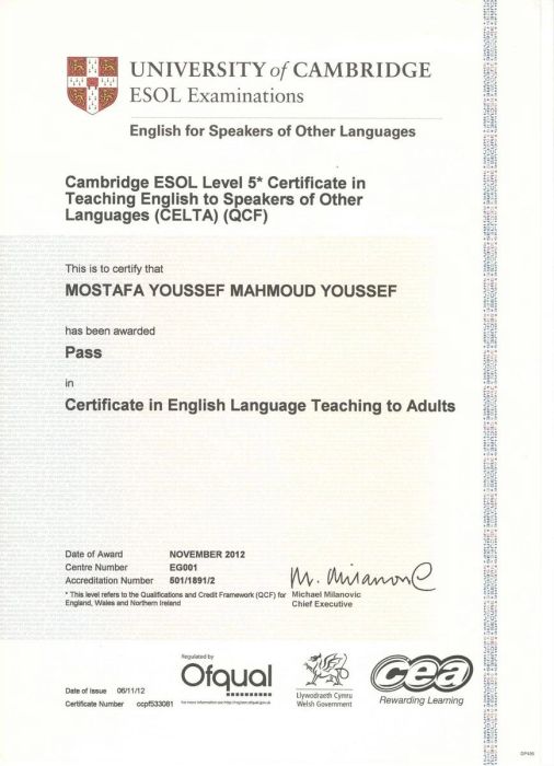 Chứng chỉ CELTA Cambridge
