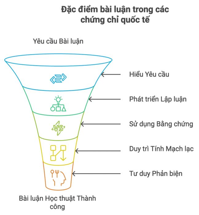 Đặc điểm nổi bật của bài luận trong các chứng chỉ tiếng Anh quốc tế