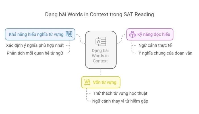 Phần thi Words in Context trong bài SAT