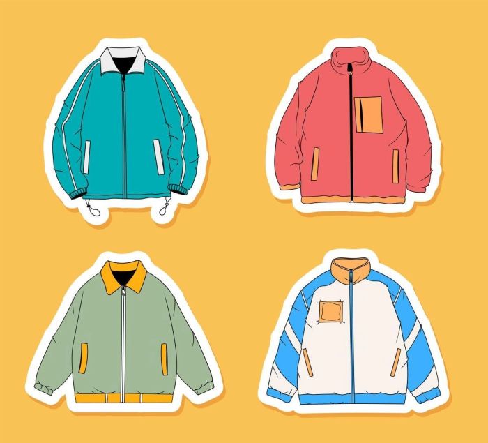 Áo khoác đa màu sắc phù hợp với phong cách năng động