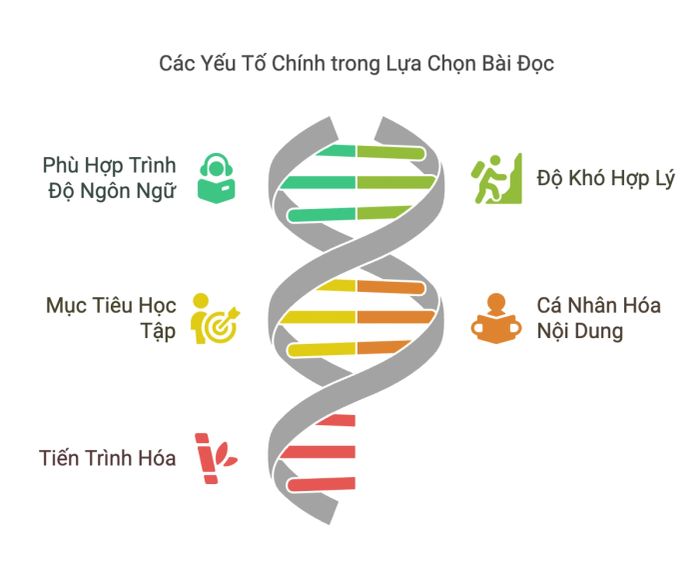 Tiêu chí lựa chọn bài đọc phù hợp cho người học