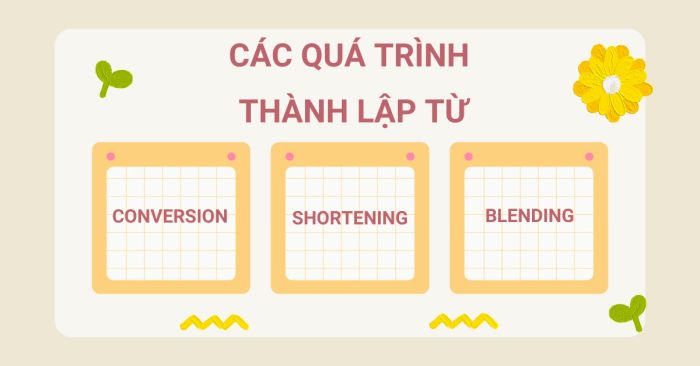 Các quá trình thành lập từ
