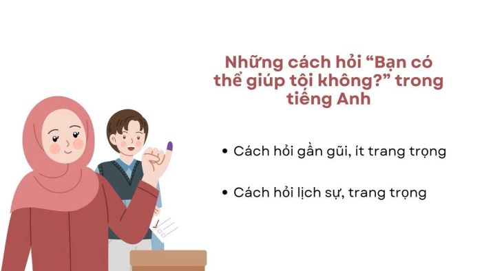 Những mẫu hỏi 'Bạn có thể giúp tôi không' bằng tiếng Anh