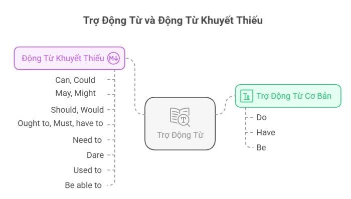Trợ động từ và các động từ khuyết thiếu trong ngữ pháp