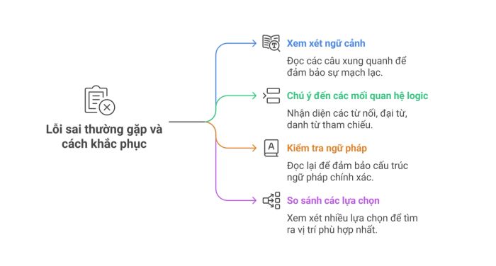 Những lỗi sai phổ biến và cách khắc phục khi làm dạng câu hỏi Text-Completion trong VSTEP Reading