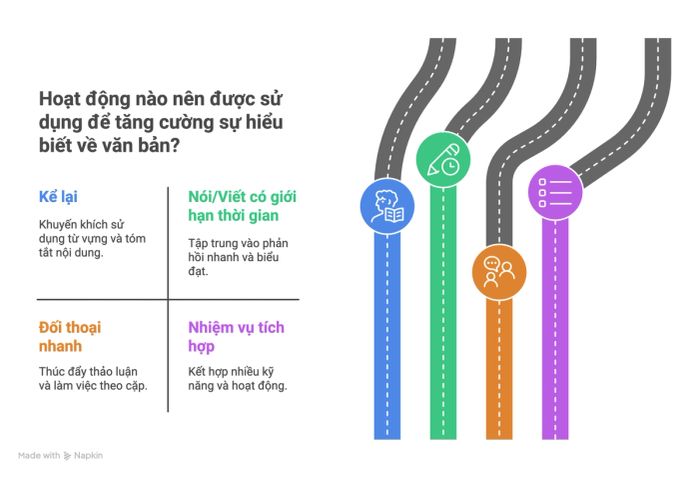 Các hoạt động giúp nâng cao khả năng hiểu văn bản