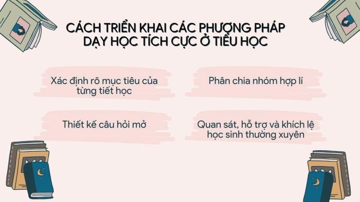 Phương pháp triển khai dạy học tích cực ở tiểu học