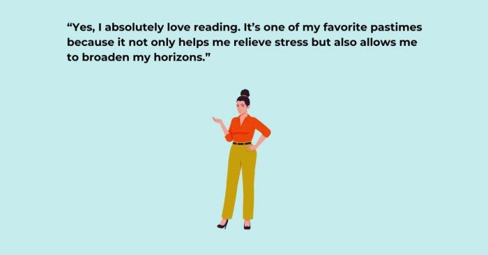 Sample response for 'Do you like reading' - Band 7.0+