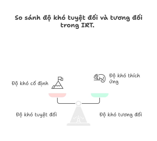 So sánh mức độ khó trong IRT
