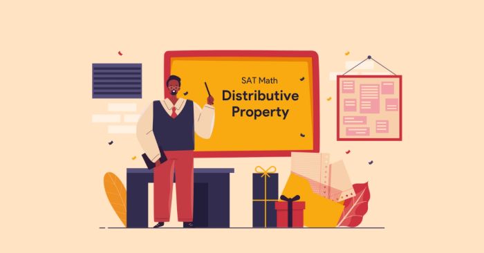 distributive property là gì cách làm trong sat math và bài tập