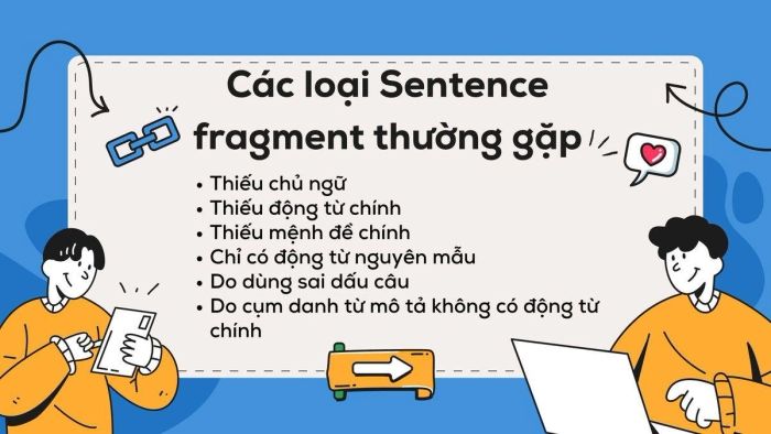 Những loại Sentence Fragment thường gặp