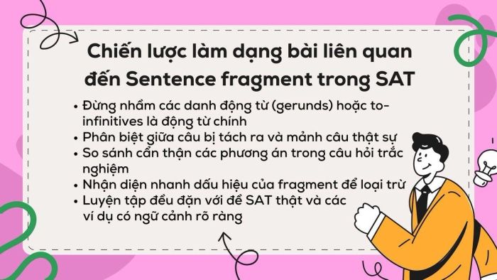 Tổng quan về Sentence Fragment trong SAT