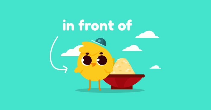 in front of có nghĩa là gì và cách sử dụng trong tiếng Anh cùng các bài tập ứng dụng