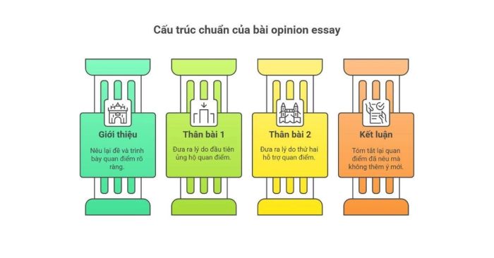 Cấu trúc của bài Opinion Essay