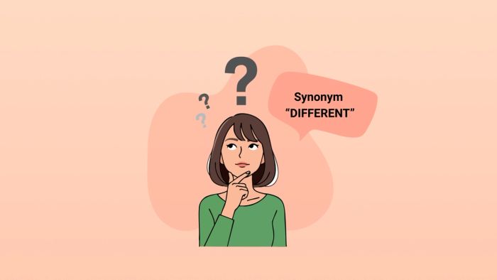 các từ đồng nghĩa với different trong ielts writing task 2