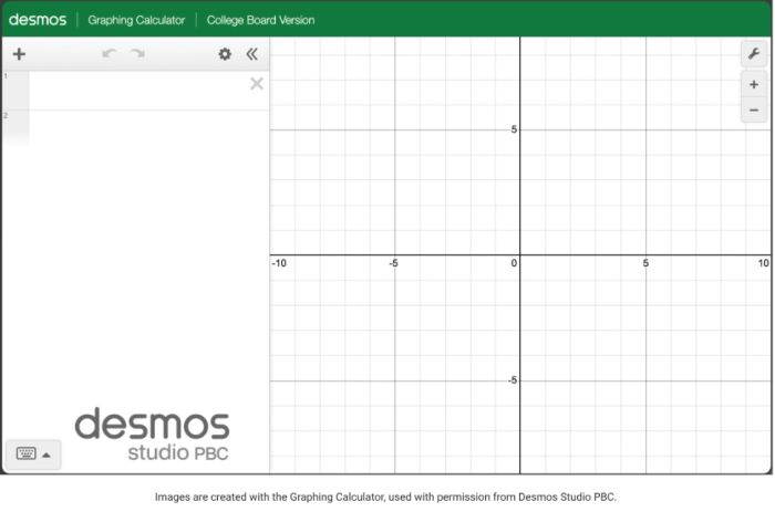 Graph of y=2x-4 on the Desmos Graphing Calculator