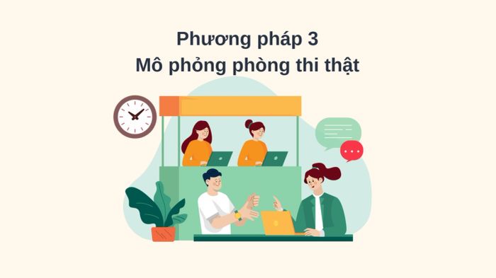 mô phỏng phòng thi