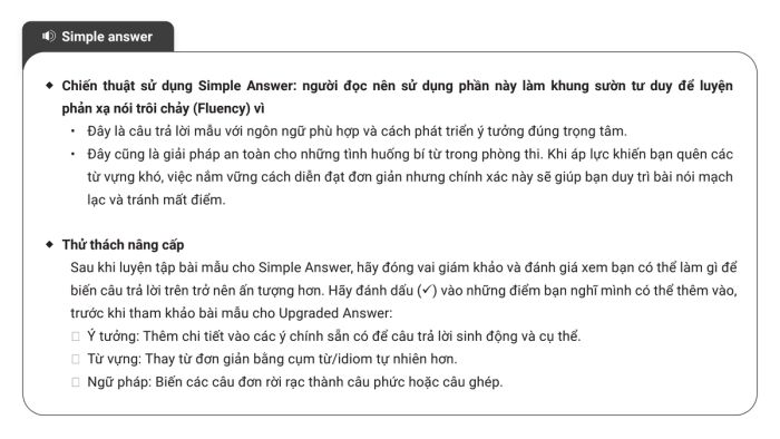 Câu trả lời đơn giản