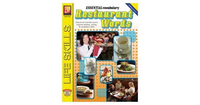 Từ vựng thiết yếu: Các từ ngữ về nhà hàng