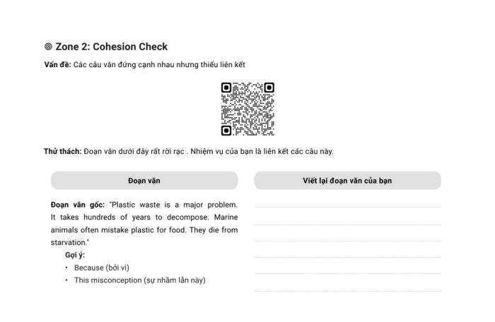 Zone 2: Kiểm tra sự liên kết (Cohesion Check)
