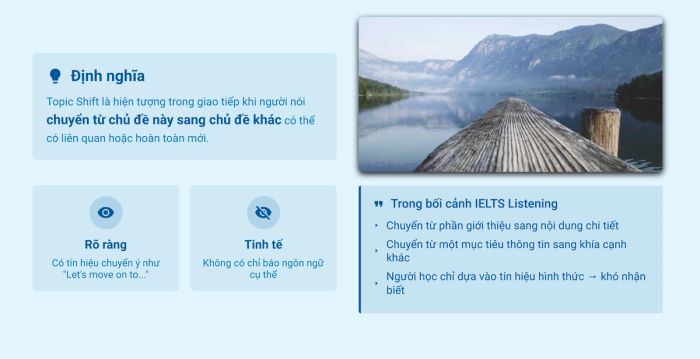 Khả năng nhận biết chuyển ý (topic shift) và mục tiêu câu hỏi còn yếu