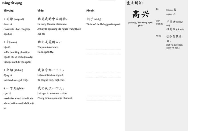Tổ chức cấu trúc ngữ pháp theo khối