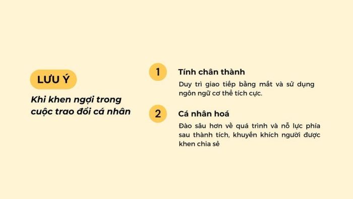 Các phương pháp khen ngợi hiệu quả