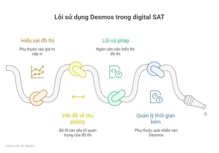 Những sai lầm phổ biến khi sử dụng Desmos trong Digital SAT