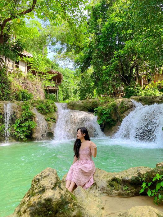 Trải nghiệm tắm suối không giống ai tại Thác Mu 3
