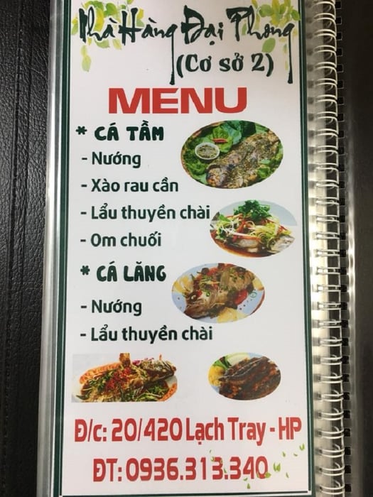 Thực đơn hấp dẫn tại Nhà hàng Đại Phong Hải Phòng 7