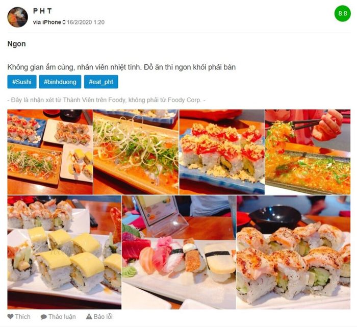 Sóc Sushi, một trong những địa điểm ẩm thực hàng đầu ở Bình Dương theo phong cách Nhật Bản 12