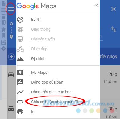 Chia sẻ đường đi